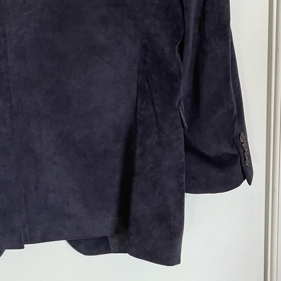 Lauren Ralph Lauren Navy Corduroy 2-Button Sport Coat Blazer Jacket nbnn - Picture 12 of 16